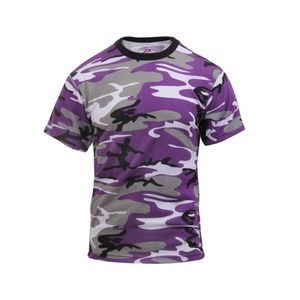 Mens Rothco ULTRA VIOLET CAMO Tactical TShirt Military Camouflage Various Sizes